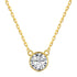 Milan Necklace - Genuine Gold Plating - Pure Stamped Sterling Silver (Chandi) + Certificate - 5A Cubic Zircon