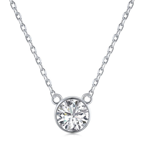 Milan Necklace - Pure Stamped Sterling Silver (Chandi) + Certificate - 5A Cubic Zircon
