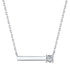 Essential Sparkle Necklace - Pure Stamped Sterling Silver (Chandi) + Certificate - 5A Cubic Zircon