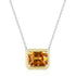 Stella Necklace (Galaxy Gold) - Pure Stamped Sterling Silver (Chandi) + Certificate - 5A Cubic Zircon