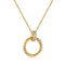 I Dream of Gold Necklace - 18K Gold Plated - Pure Stamped Sterling Silver (Chandi) + Certificate - 5A Cubic Zircon
