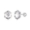 Mythical Studs Earrings (Diamond White) - Pure Stamped Sterling Silver (Chandi) - Certificate