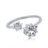 Vamos Ring - Adjustable Size - Pure Stamped Sterling Silver (Chandi) + Certificate - 5A Cubic Zircon