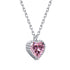 Love Me Necklace - Pure Stamped Sterling Silver (Chandi) + Certificate - 5A Cubic Zircon