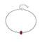 Diva Bracelet (Ruby Red) - Pure Sterling Silver (Chandi) - Rhodium Plated - 5A Cubic Zircon