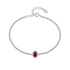 Diva Bracelet (Ruby Red) - Pure Sterling Silver (Chandi) - Rhodium Plated - 5A Cubic Zircon