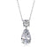 Diamond Illusion Necklace - Pure Sterling Silver (Chandi) - Cubic Zircon