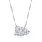Modern Renaissance Necklace (Diamond White) - Pure Sterling Silver (Chandi) - Cubic Zircon