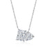 Modern Renaissance Necklace (Diamond White) - Pure Sterling Silver (Chandi) - Cubic Zircon