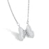 Butterfly Necklace - Pure Stamped Sterling Silver (Chandi) + Certificate - 5A Cubic Zircon
