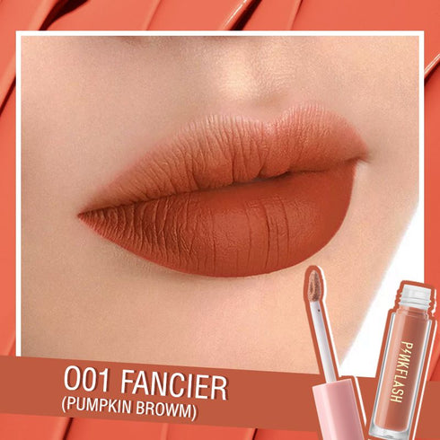 Pinkflash - Melting Matte Lipcream Pumpkin Brown - Original & Imported