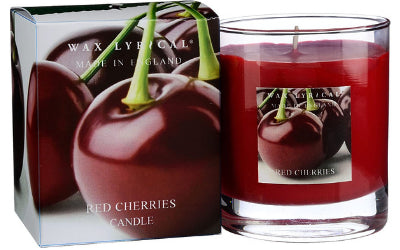 Red Cherries - Scented Candle by Wax Lyrical - Made in England - Includes a Free SHOOK Carry Bag
