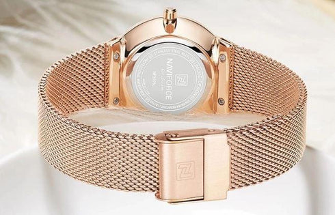 Women's Classic Rose Gold Plated with Crystals - Limited Edition! - 1 Year Warranty