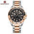 Naviforce Tribute - Men's Watch - Rose Gold & Black - Water Resistant! - 1 Year Warranty!