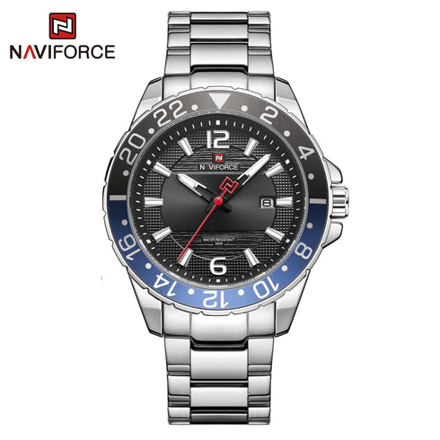 Naviforce Tribute - Men's Watch - Blue & Black - Water Resistant! - 1 Year Warranty!