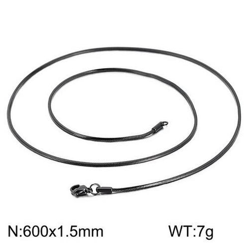 Hypnos Snake Chain Necklace! - Ultra Thin! - Black Gold Plated! - Sparkling Long Lasting Polish! - 600MM Length! - Hot Seller!