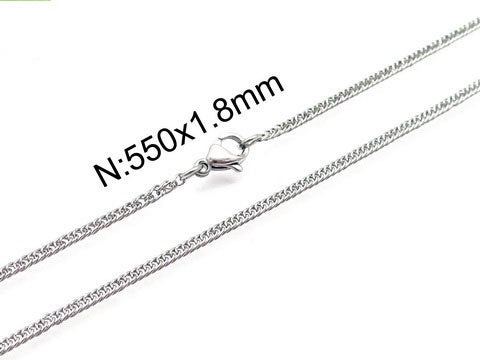 Super Sleek! - Ultra Light! - Minimal Neckchain! - 316L Surgical Grade Stainless Steel! - Free Box Packaging!