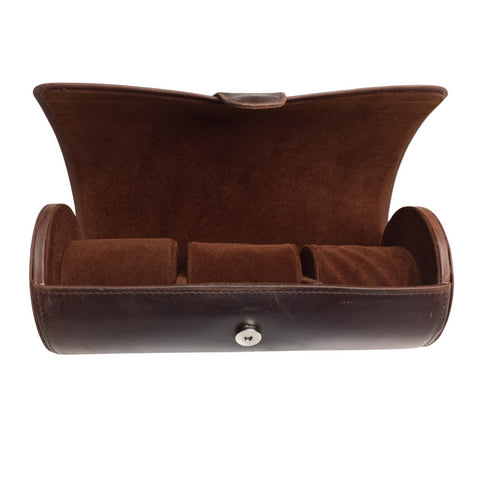 Niovani Watch Organizer - Genuine Crazy Horse Leather - Watch Roll - Watch Travel Case - Box Packaging