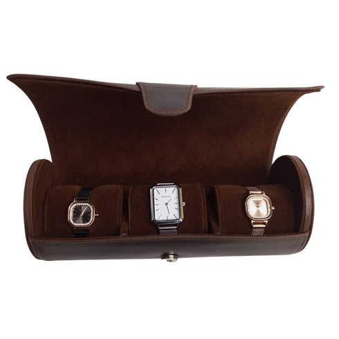 Niovani Watch Organizer - Genuine Crazy Horse Leather - Watch Roll - Watch Travel Case - Box Packaging