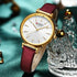 Curren - Women's Watch - Deep Maroon - Genuine Leather Strap! - 1 Year Warranty!