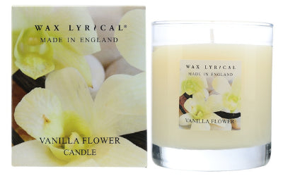 Vanilla Flower - Scented Candle by Wax Lyrical - Made in England - Includes a Free SHOOK Carry Bag