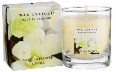 Vanilla Flower - Scented Candle by Wax Lyrical - Made in England - Includes a Free SHOOK Carry Bag