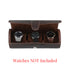 Niovani Watch Organizer - Genuine Crazy Horse Leather - Watch Roll - Watch Travel Case - Box Packaging
