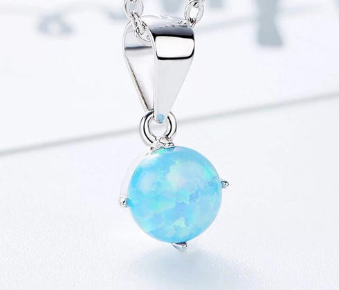 Pure S925 Sterling Silver! - Magical Simulated Opal Stone! - Hot Seller! - Designed in Paris! - Luxury Collection!