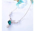Where Birds Dare Necklace - Pure Sterling Silver - Genuine European Crystals - Free Box Packaging