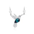 Where Birds Dare Necklace - Pure Sterling Silver - Genuine European Crystals - Free Box Packaging