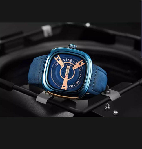 Kademan Modern Design! - Royal Blue Leather! - 1 Year Warranty! - Hot Seller!