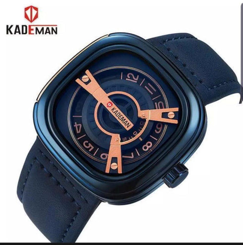 Kademan Modern Design! - Royal Blue Leather! - 1 Year Warranty! - Hot Seller!