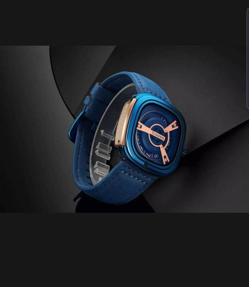 Kademan Modern Design! - Royal Blue Leather! - 1 Year Warranty! - Hot Seller!