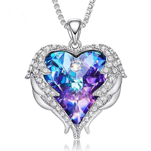 Niovani Pure Love Necklace! - Genuine European Crystals! - Pure Silver Plated! - Sparkling! - Hot Seller! - NEW Design! - Limited Edition!