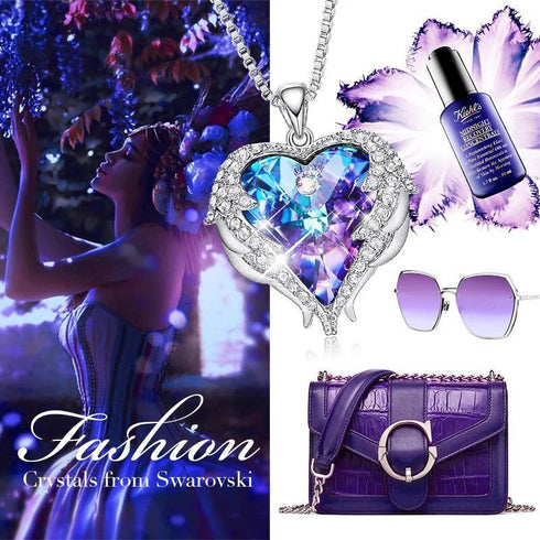 Niovani Pure Love Necklace! - Genuine European Crystals! - Pure Silver Plated! - Sparkling! - Hot Seller! - NEW Design! - Limited Edition!