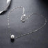 Pearl With Me Necklace - Pure S925 Stamped Sterling Silver - Embellished with a European Pearl! - Free Box Packaging! - Hot Seller!