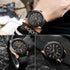 Curren Men's All Jet Black! - Ultra Soft Genuie Leather! - Water Resistant! - Modern Design! - Free Gift Packaging!
