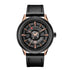 Curren Men's All Jet Black! - Ultra Soft Genuie Leather! - Water Resistant! - Modern Design! - Free Gift Packaging!