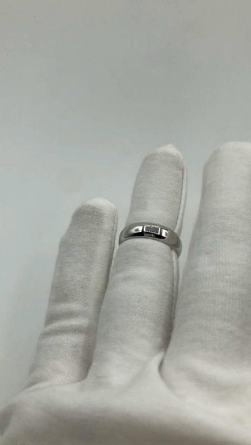 Classic Sterling Silver Ring! - Rhodium Plated! - Classic & Timeless! - Distance Ring! - Promise Ring! - Hot Seller! - (Men/Women)