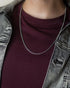 Rope Design Silver Plated Neckchain! - Strong Polish & Long Lasting Shine! – Hot Seller!