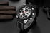 Curren Men’s Modern Elegance! (Black & Sparkling Silver) - Ultra Soft Genuine Leather! - Working Chronograph! - Water Resistant! - 1 Year Warranty!