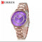 Curren Women's Royal Purple & Rose Gold - Crystal Party! - Water Resistant! - 1 Year Warranty