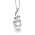 Pearl of Love! - Pure 925 Sterling Silver (Chandi) Necklace - Studded with Genuine European Crystals
