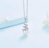 Pearl of Love! - Pure 925 Sterling Silver (Chandi) Necklace - Studded with Genuine European Crystals