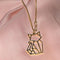 Origami Cat Necklace - 24K Gold Plated! - Free Box Packaging! - 10% of the Profits allocated to the feeding of stray Cat's!