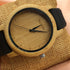 Niovani Original Wooden Watch - Men/Women - Genuine Bamboo Wood! - Jet Black Silicon Strap! - Free Box Packaging + Bag! - 1 Year Warranty!