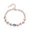 Something Blue Bracelet - Rose Gold Plated - Sparkling European Crystals! - Free Box Packaging!