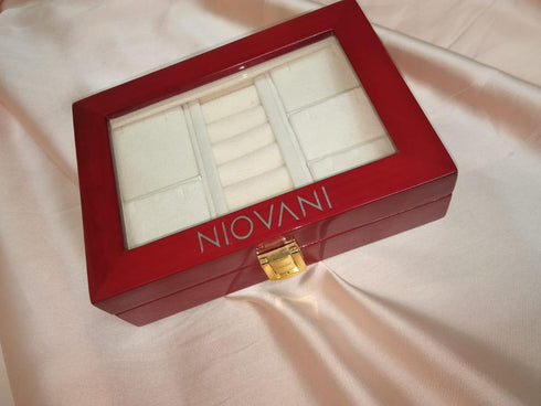 Niovani Jewellery Organizer Box! - High Quality! - Glossy Wood! - Hot Seller!