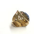 Ring of Glamour! (Ocean Blue) - 18K Genuine Gold Plated! - Micro Cubic Zirconia Handmade Setting! - Small Size! - Free Box Packaging!