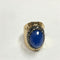 Ring of Glamour! (Ocean Blue) - 18K Genuine Gold Plated! - Micro Cubic Zirconia Handmade Setting! - Small Size! - Free Box Packaging!